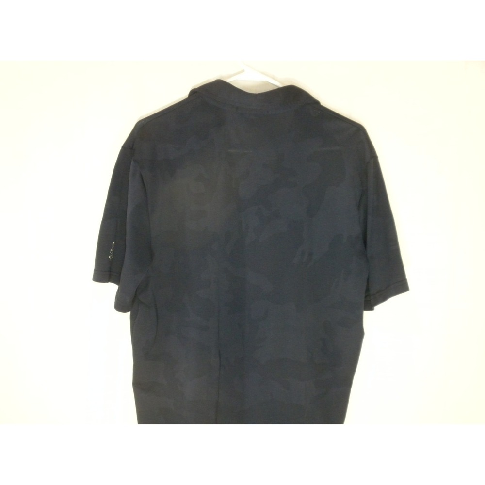 Ralph Lauren Polo Shirt Mens L Blue Jacquard Camo RLX PGC Golf Logo Performance - Picture 8 of 14